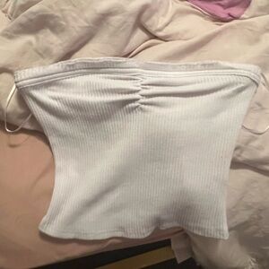 Urban outfitters White Ribbed Tube Top